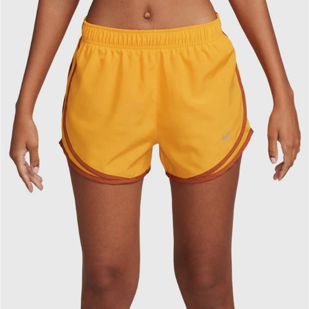 Nike Women's Tempo Athletic 3.5" Running Shorts Orange Size XL - Picture 3 of 4